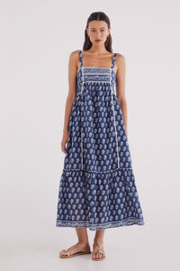 Springfield Vestido midi estampado paisley