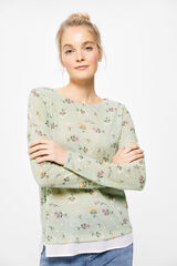 Springfield Playera Flores Silvestres verde
