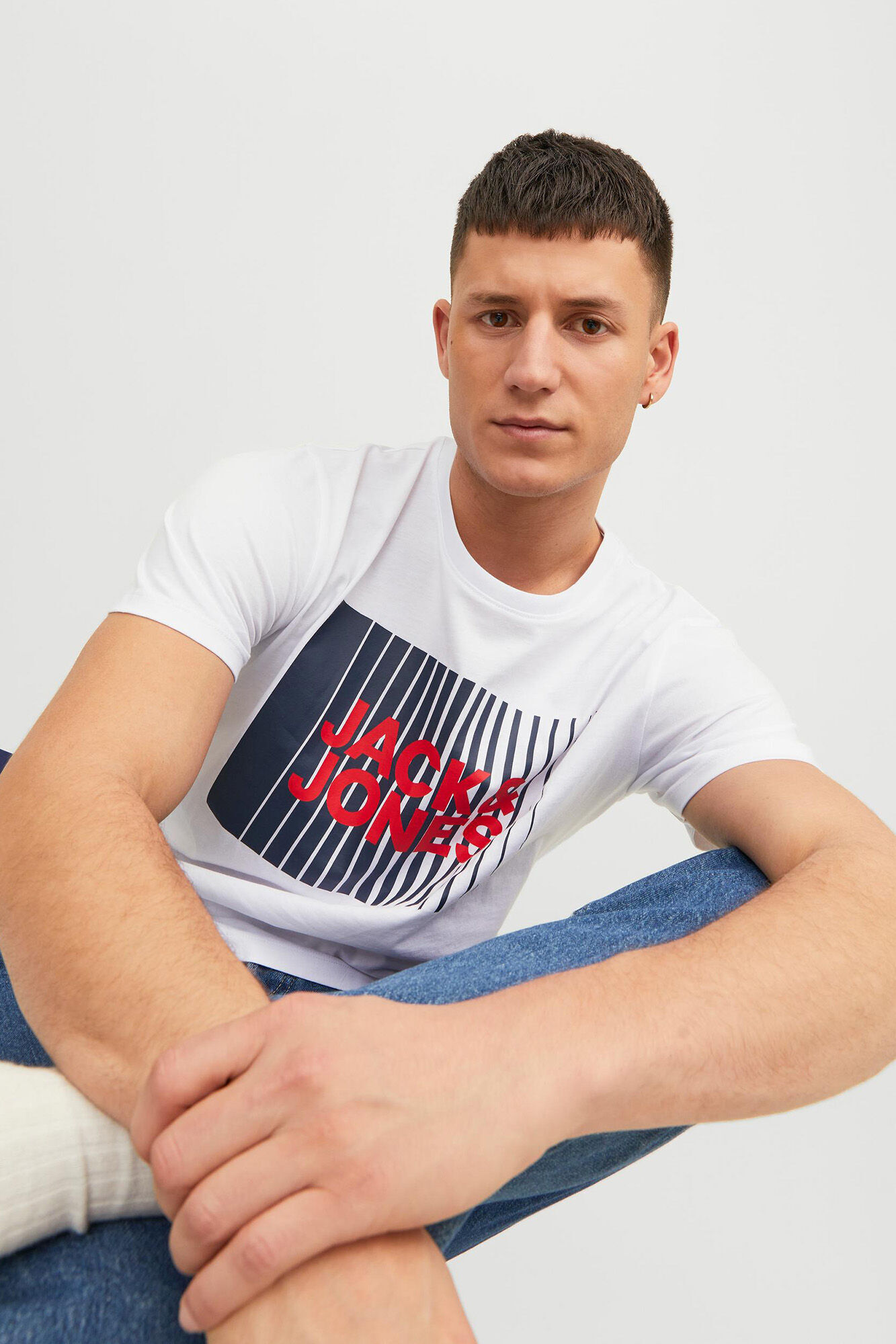 Jack & Jones Playera est&aacute;ndar fit natural