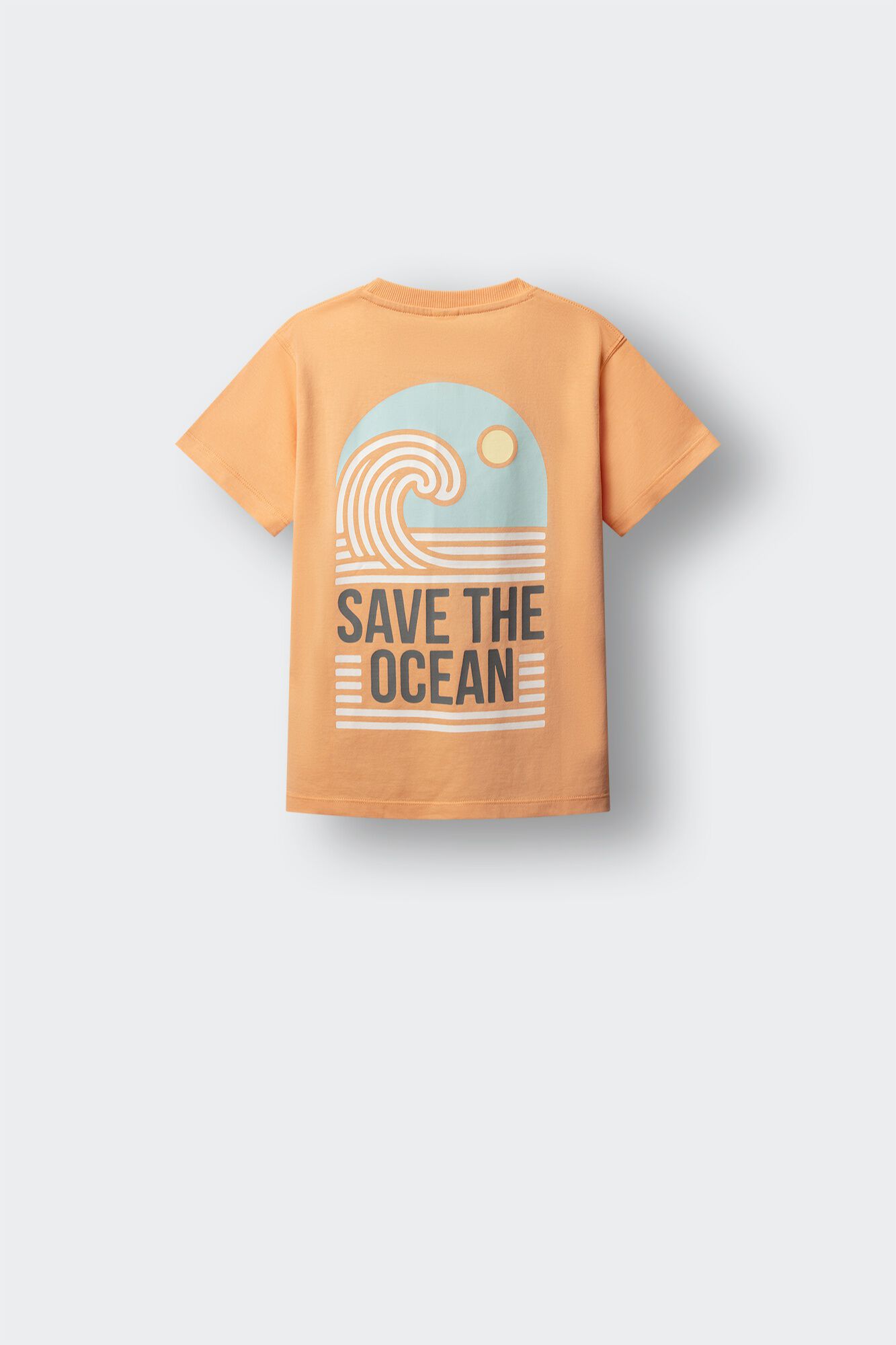 Springfield Kids Playera de manga corta "Save the ocean" ni&ntilde;o naranja