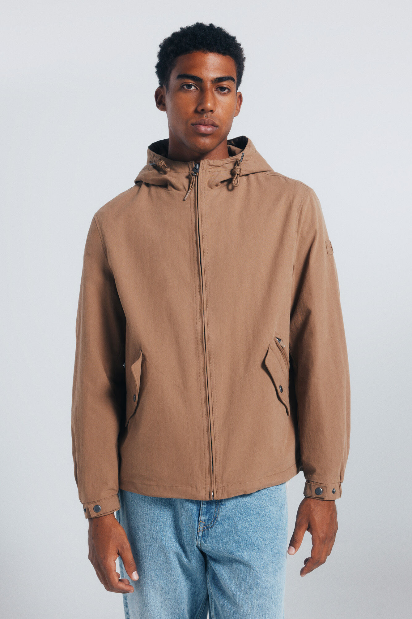 Springfield Parka algod&oacute;n beige