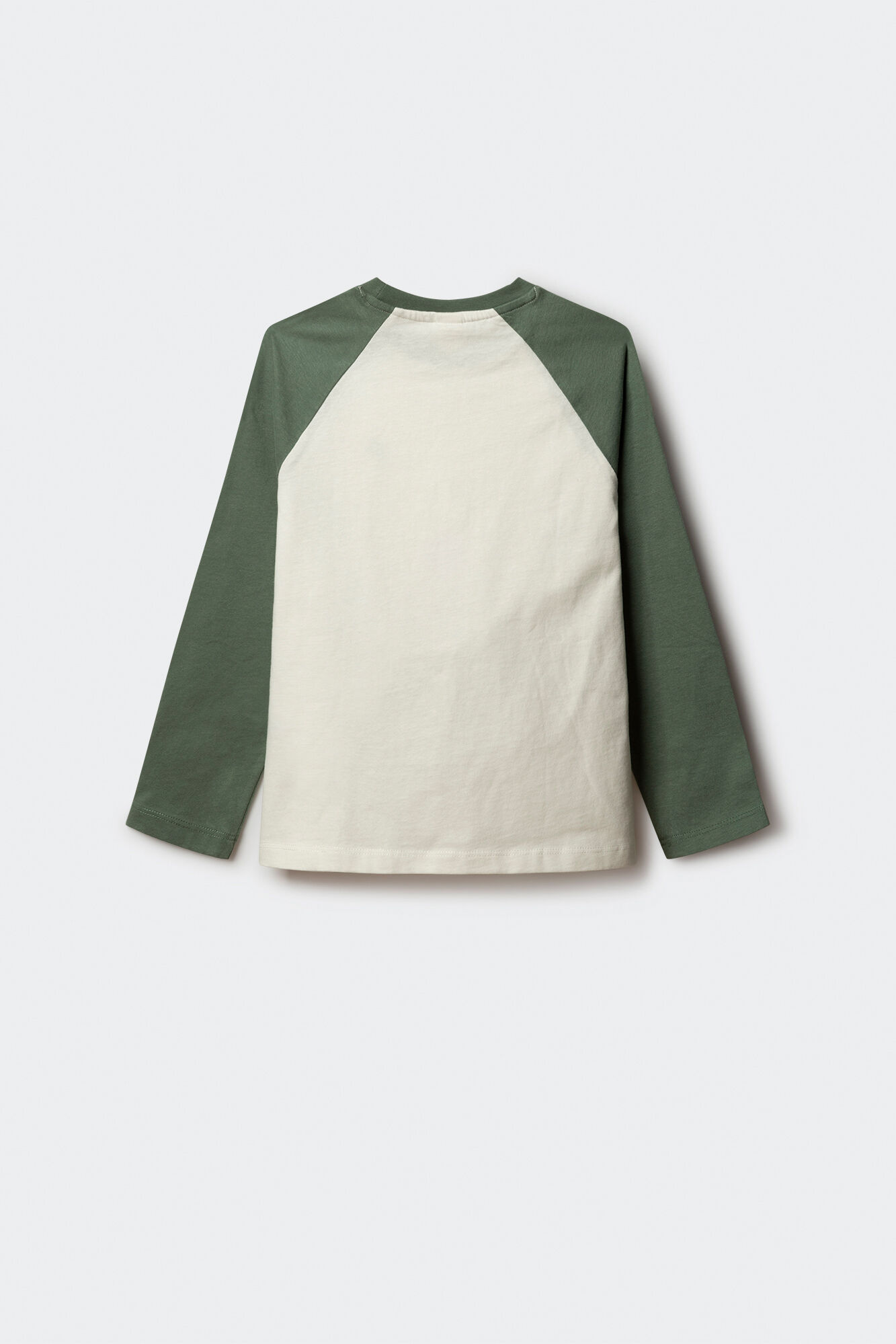 Springfield Kids Camiseta manga larga bicolor ni&ntilde;o verde