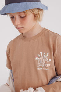 Springfield Playera Waves niño estampado
