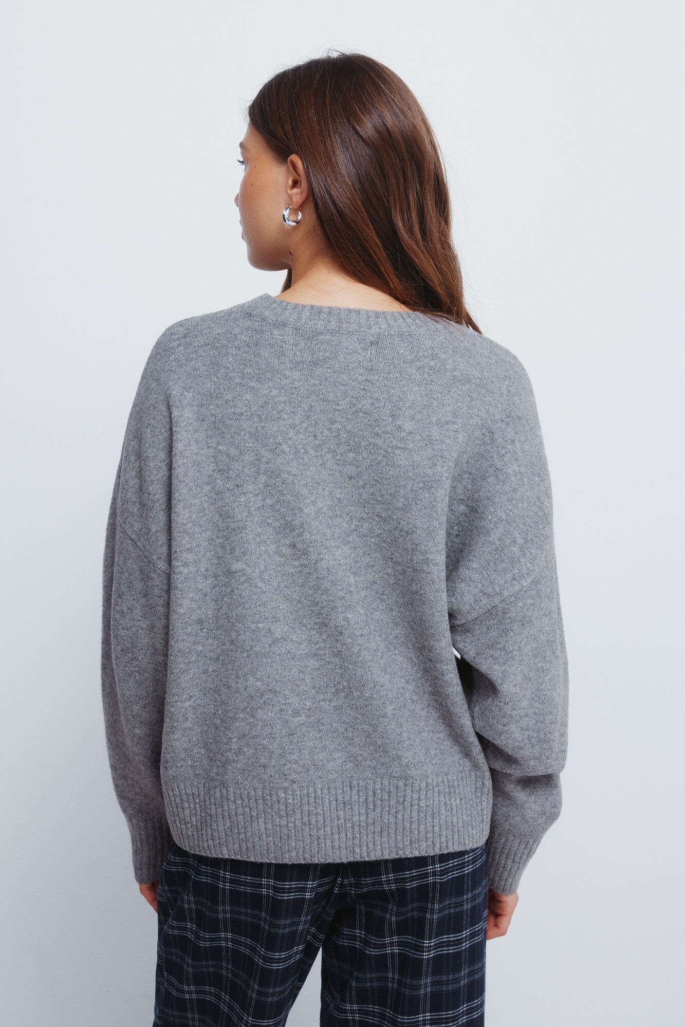 Springfield Jersey liso de cuello redondo p&uacute;rpura