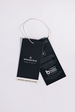 Springfield Suéter cuello polo botones café