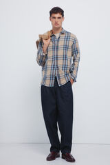 Springfield Camisa escoceses amarillo