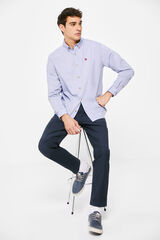 Springfield Camisa estructura color azulado