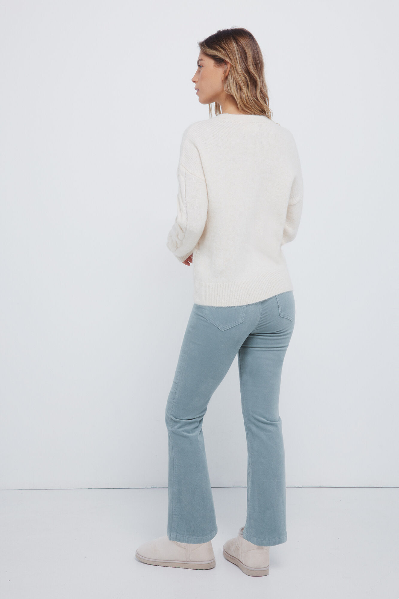 Springfield Pantalones acampanados de pana caza oscuro