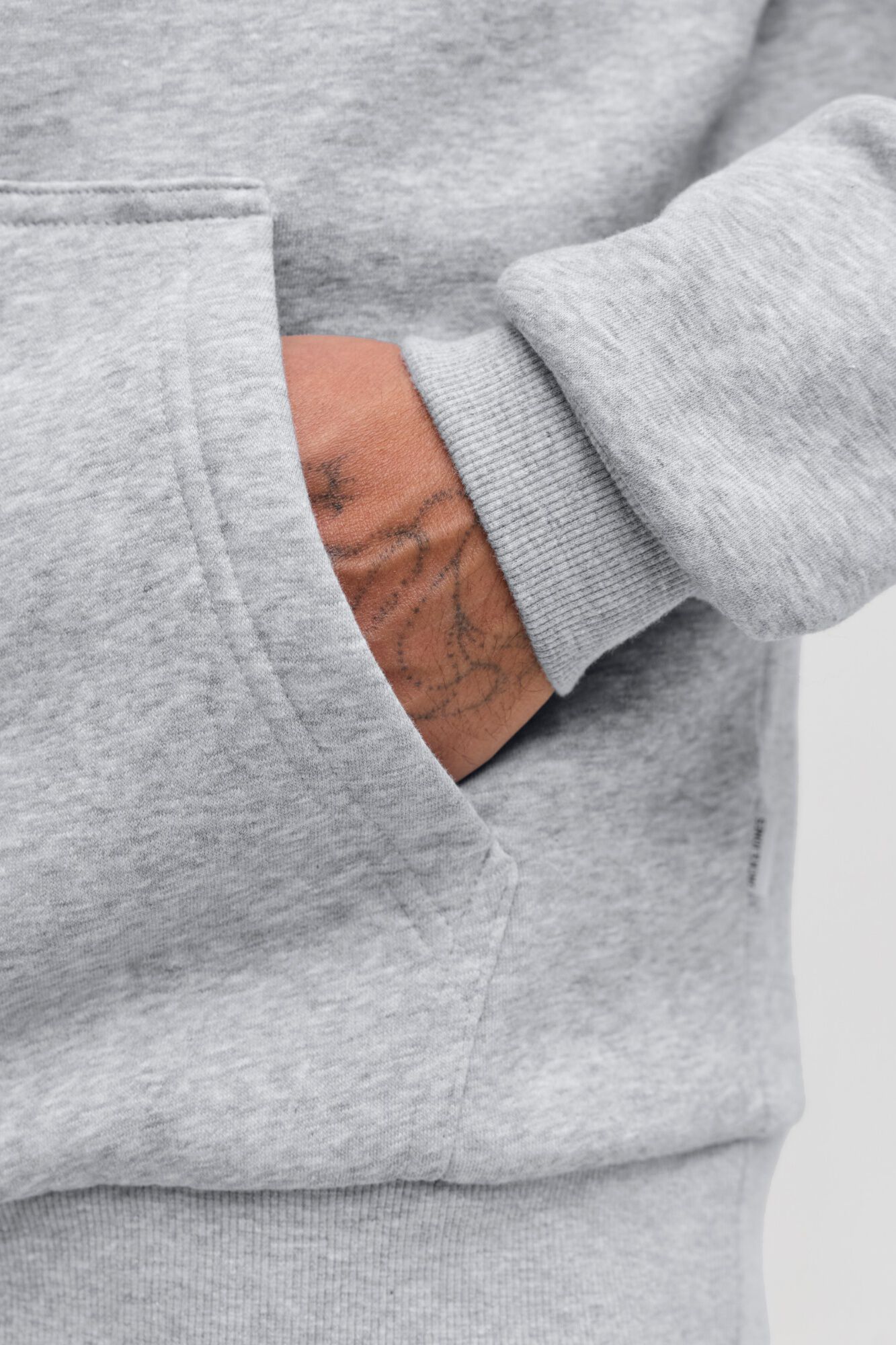 Jack & Jones Sudadera b&aacute;sica con capucha gris