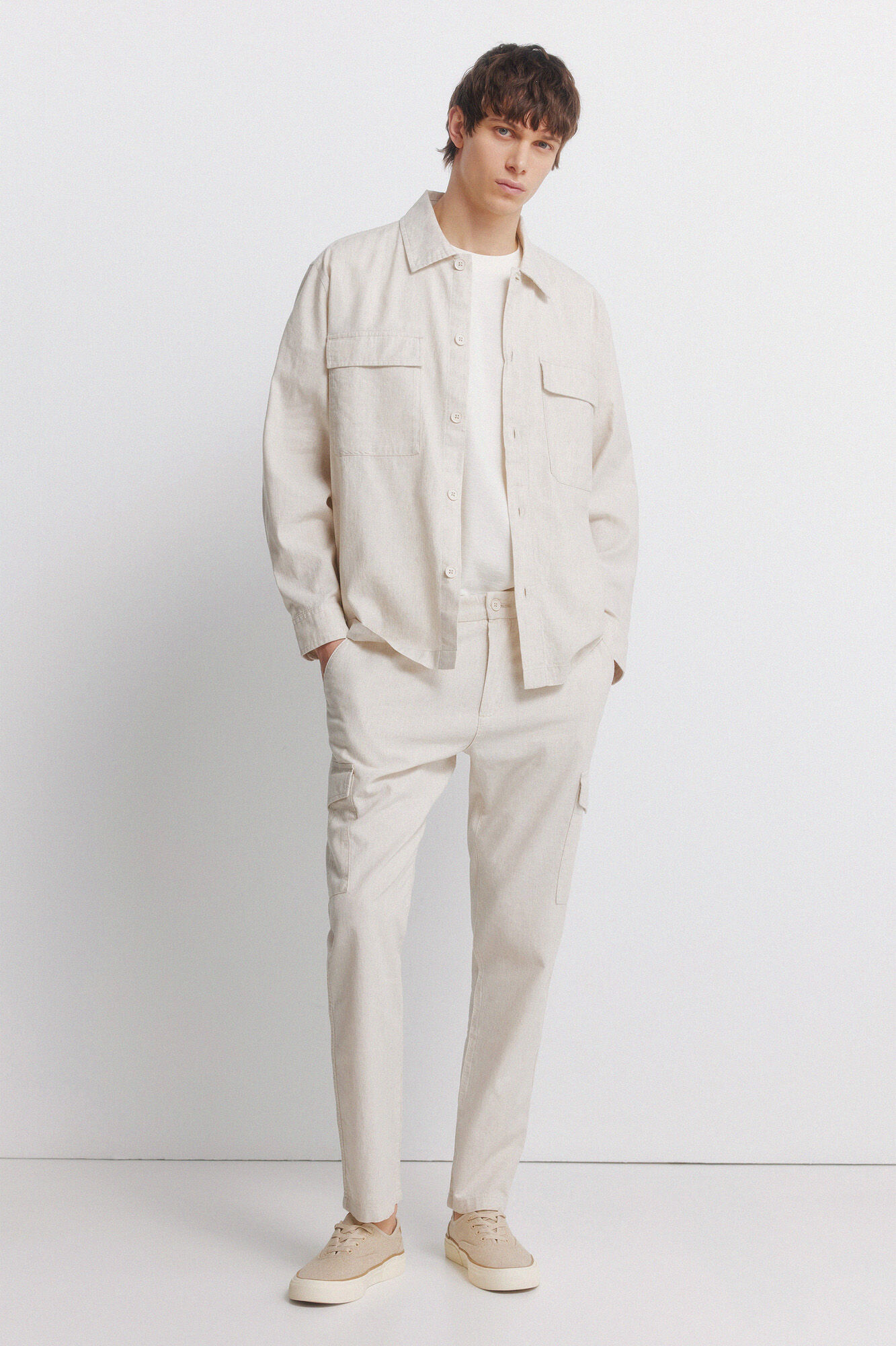 Springfield Playera textura blanco