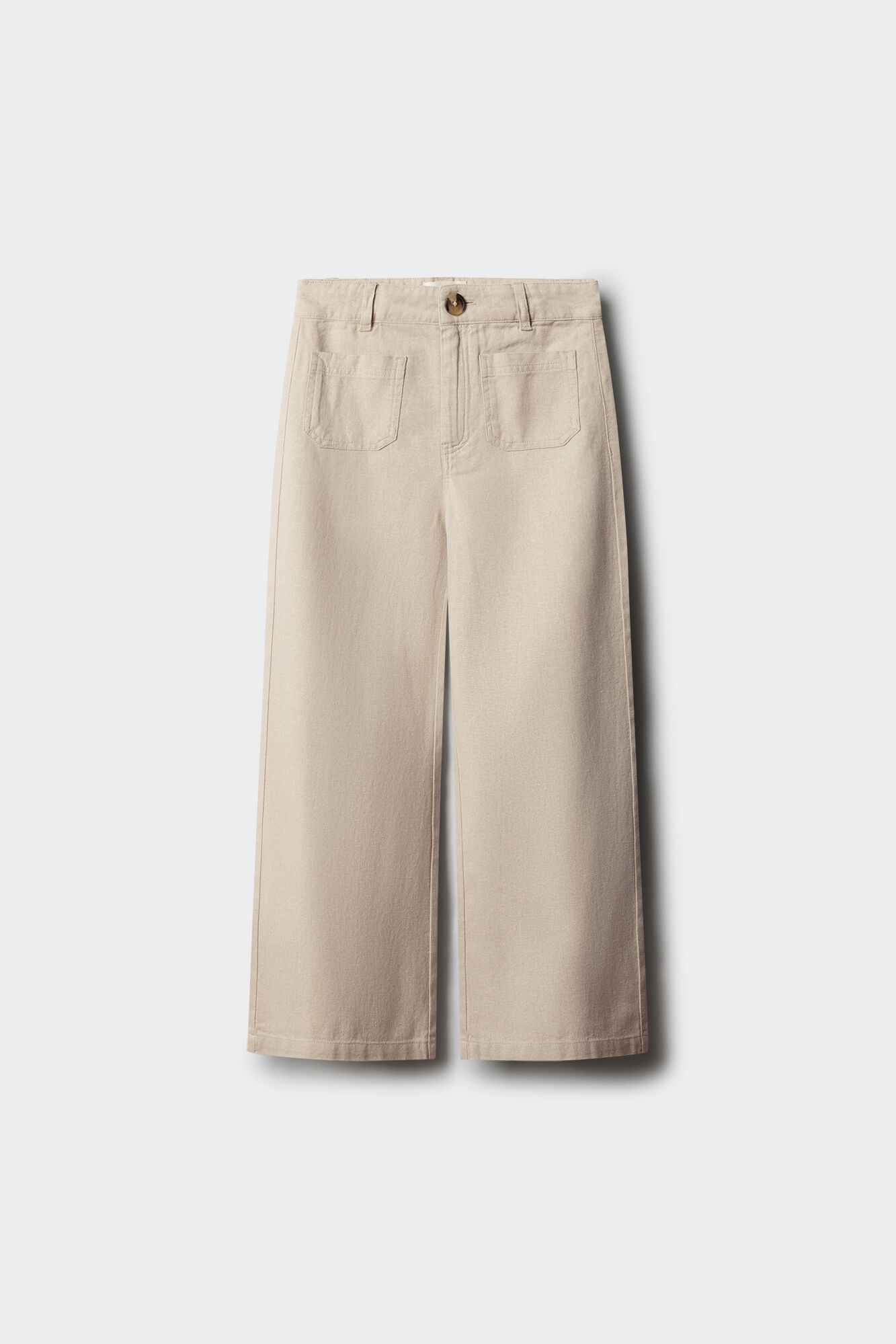 Springfield Kids Pantal&oacute;n culotte de lino para ni&ntilde;a beige