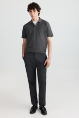Springfield Pantal&oacute;n chino microestampado slim fit gris