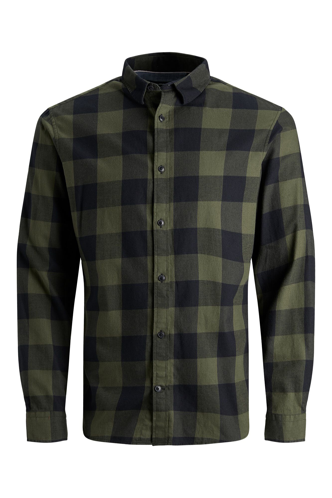 Jack & Jones Camisa slim a cuadros verde