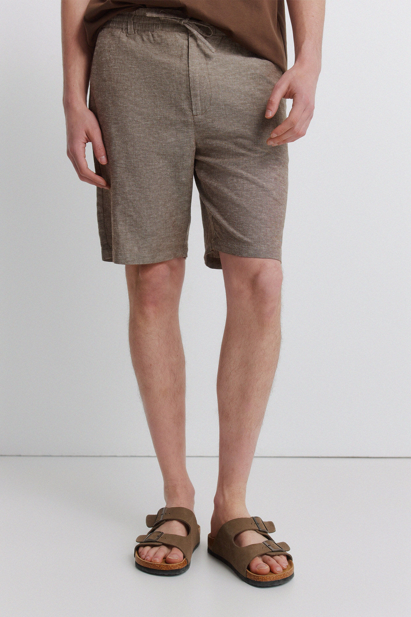 Springfield Bermudas de lino comfort slim fit