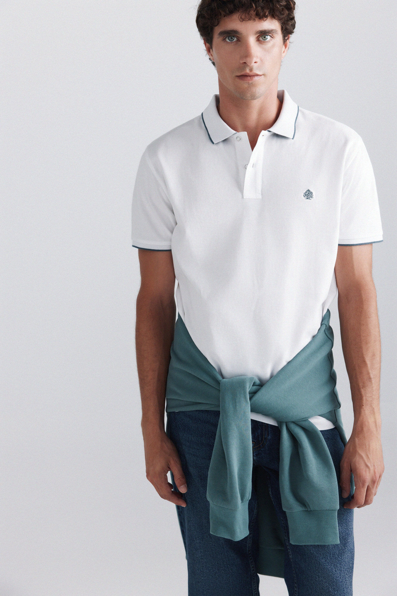Springfield Polo de piqu&eacute; con contrastes slim fit
