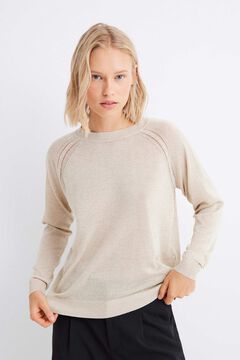 Springfield Suéter viscosa lurex marfil
