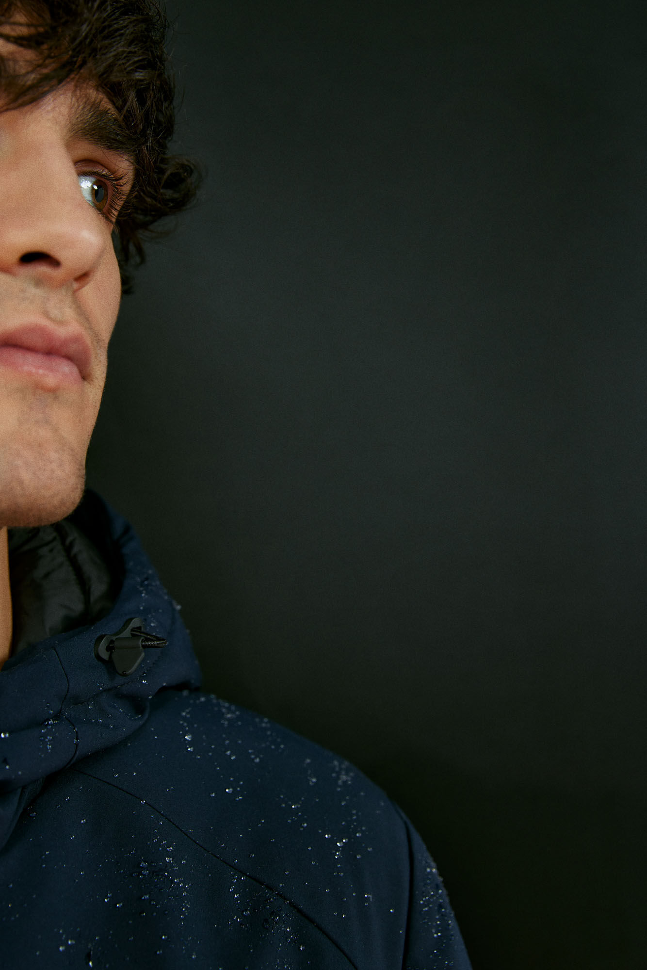 Springfield Parka corta t&eacute;cnica acolchada azul