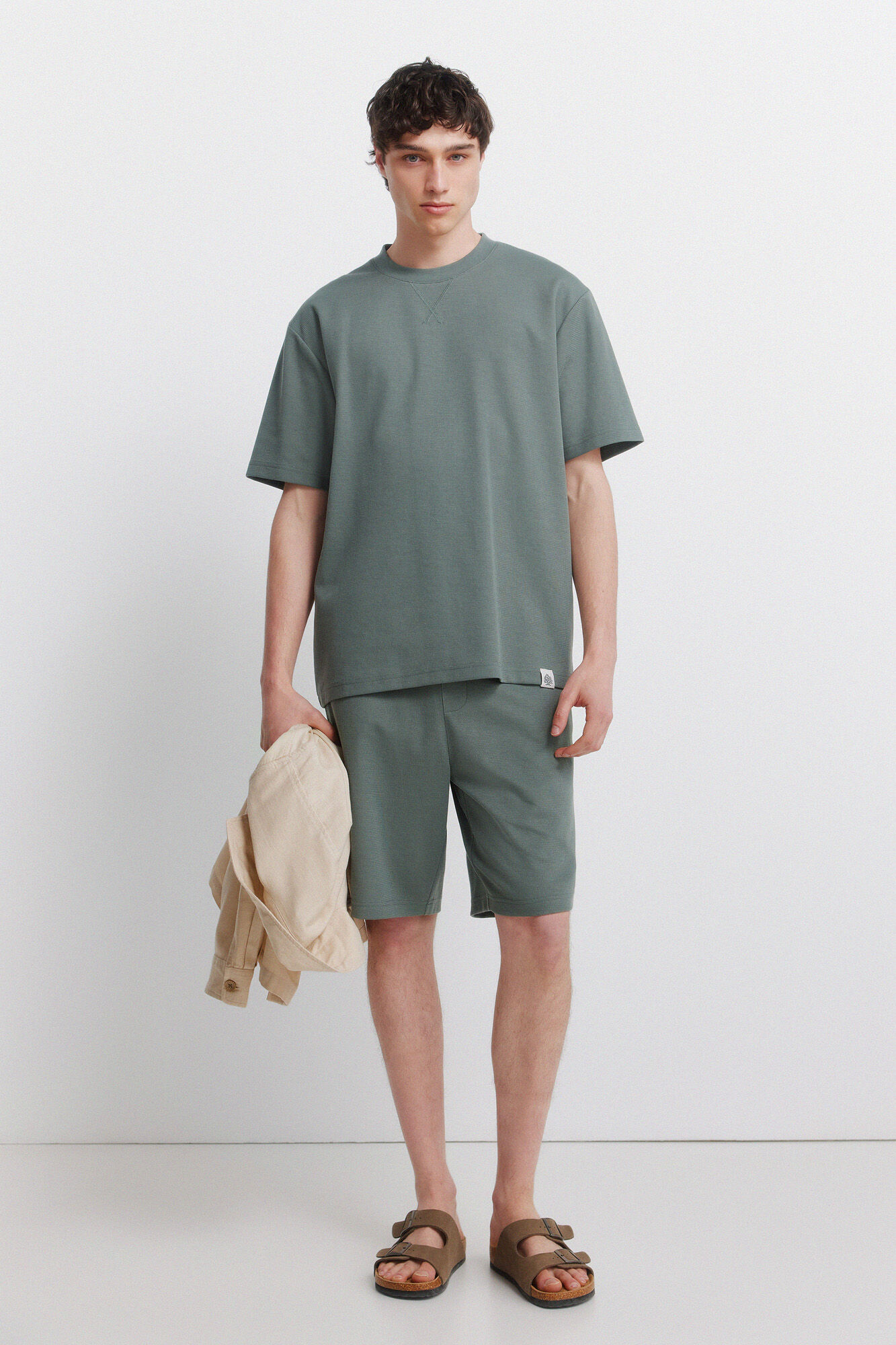 Springfield Bermudas de tela waffle