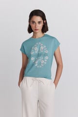 Springfield Playera de algod&oacute;n con estampado caza oscuro