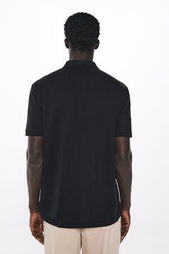 Springfield Polo piqué básico regular fit negro