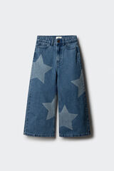 Springfield Kids Jeans denim culotte ESTRELLAS niña azulado