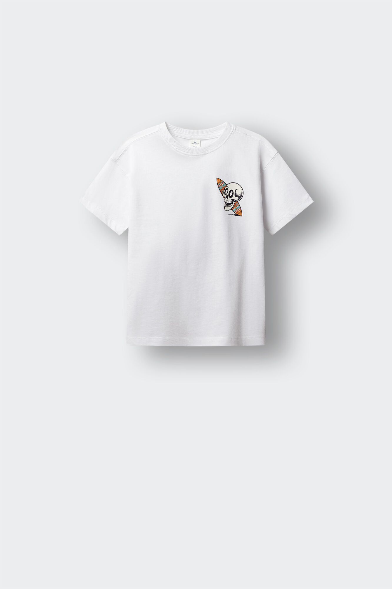 Springfield Kids Playera de manga corta de calavera surfista para ni&ntilde;o