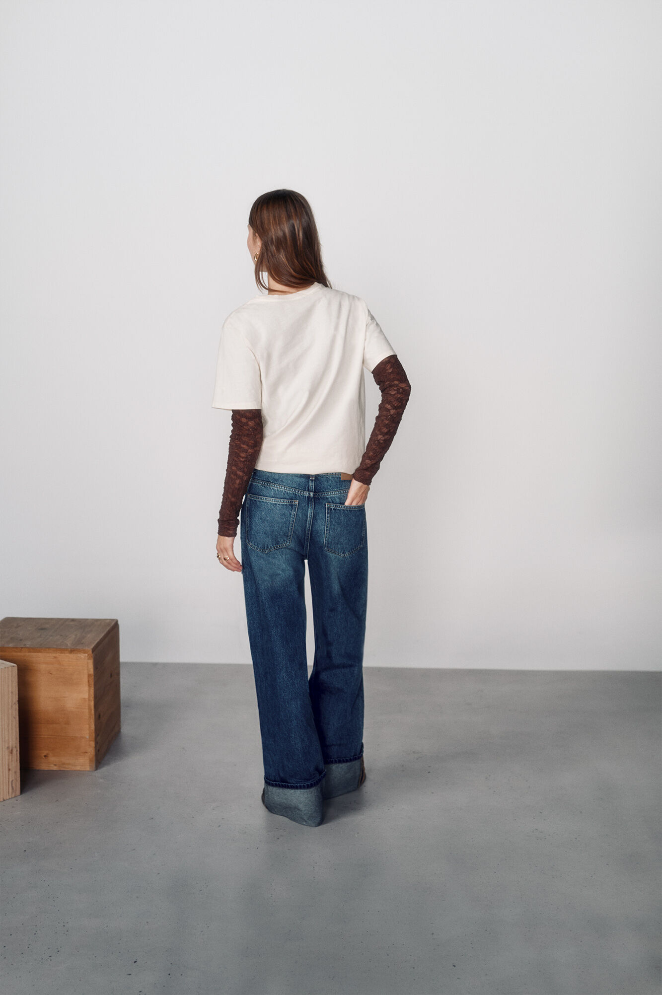 High Spirits Jeans Cuffed azul