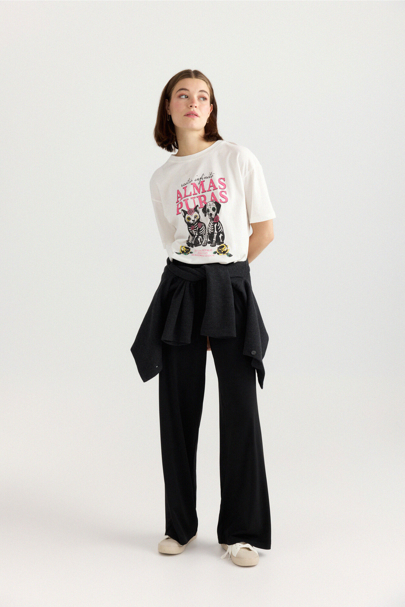 Springfield Playera D&iacute;a de Muertos blanco