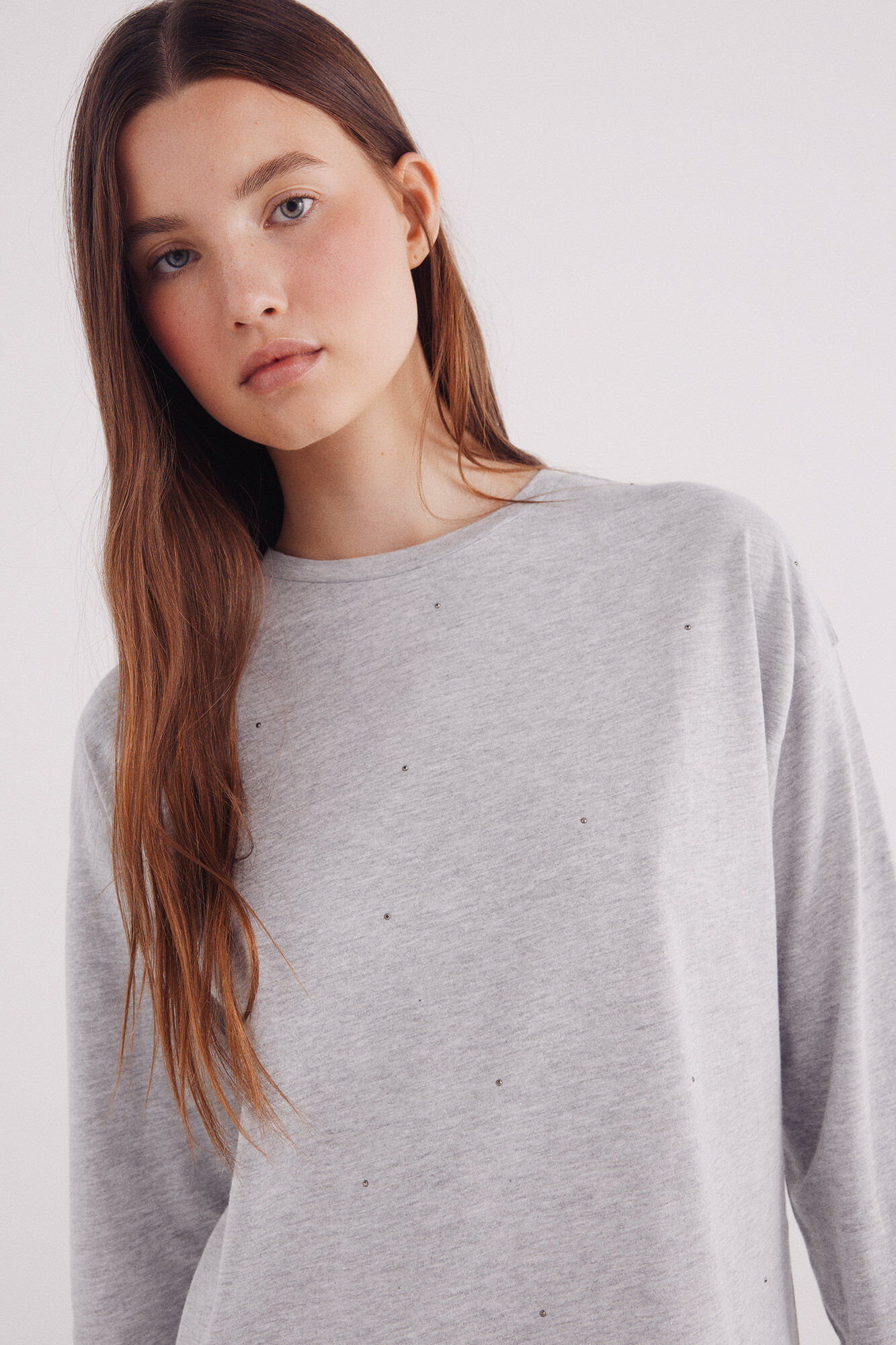 Springfield Playera tachuelas gris