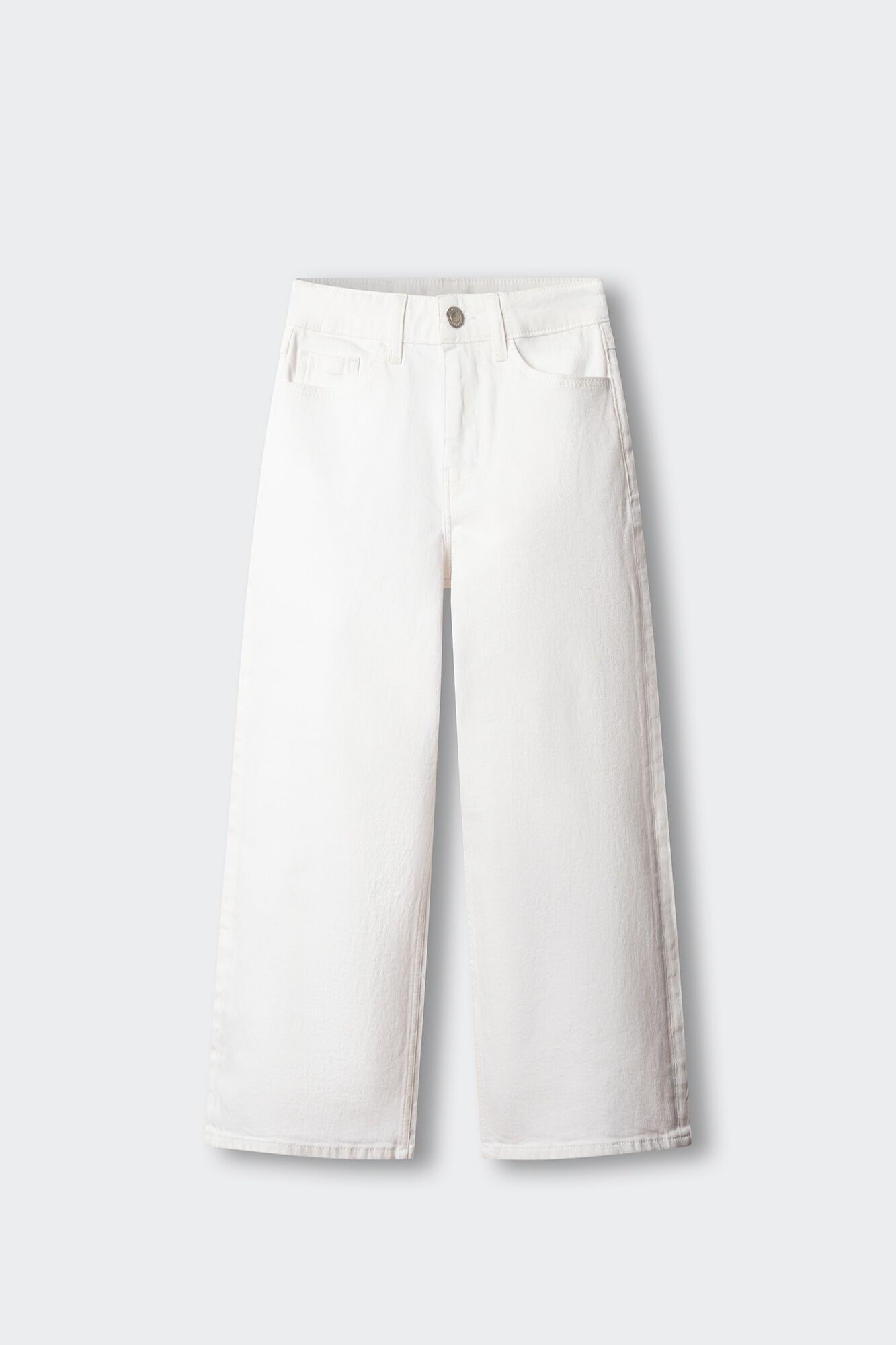 Springfield Kids Pantal&oacute;n wide leg de mezclilla b&aacute;sico para ni&ntilde;a