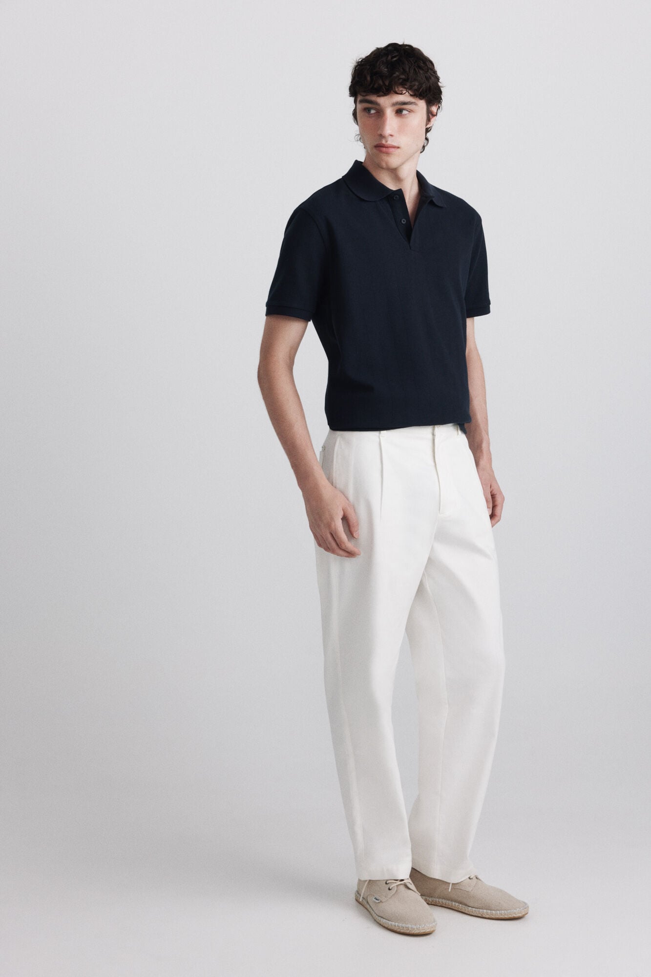 Springfield Polo de estructura regular fit marino