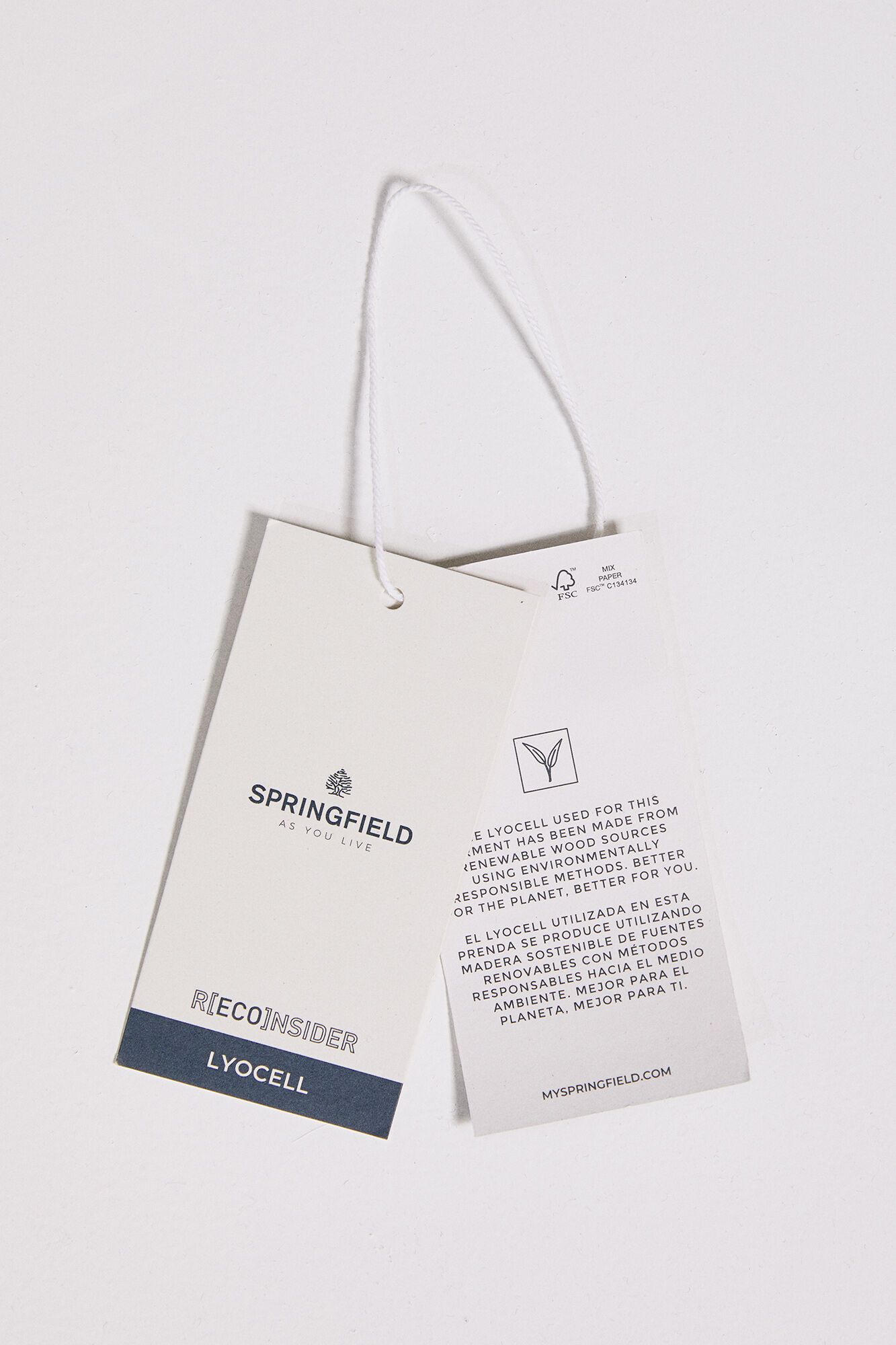 Springfield Bermuda Vaquera Tencel Cintur&oacute;n Cuerda azul