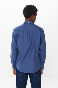 Springfield Camisa oxford tinte en prenda azul