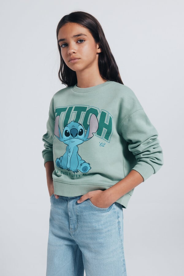 Springfield Kids Sudadera "Lilo & Stitch" niña verde