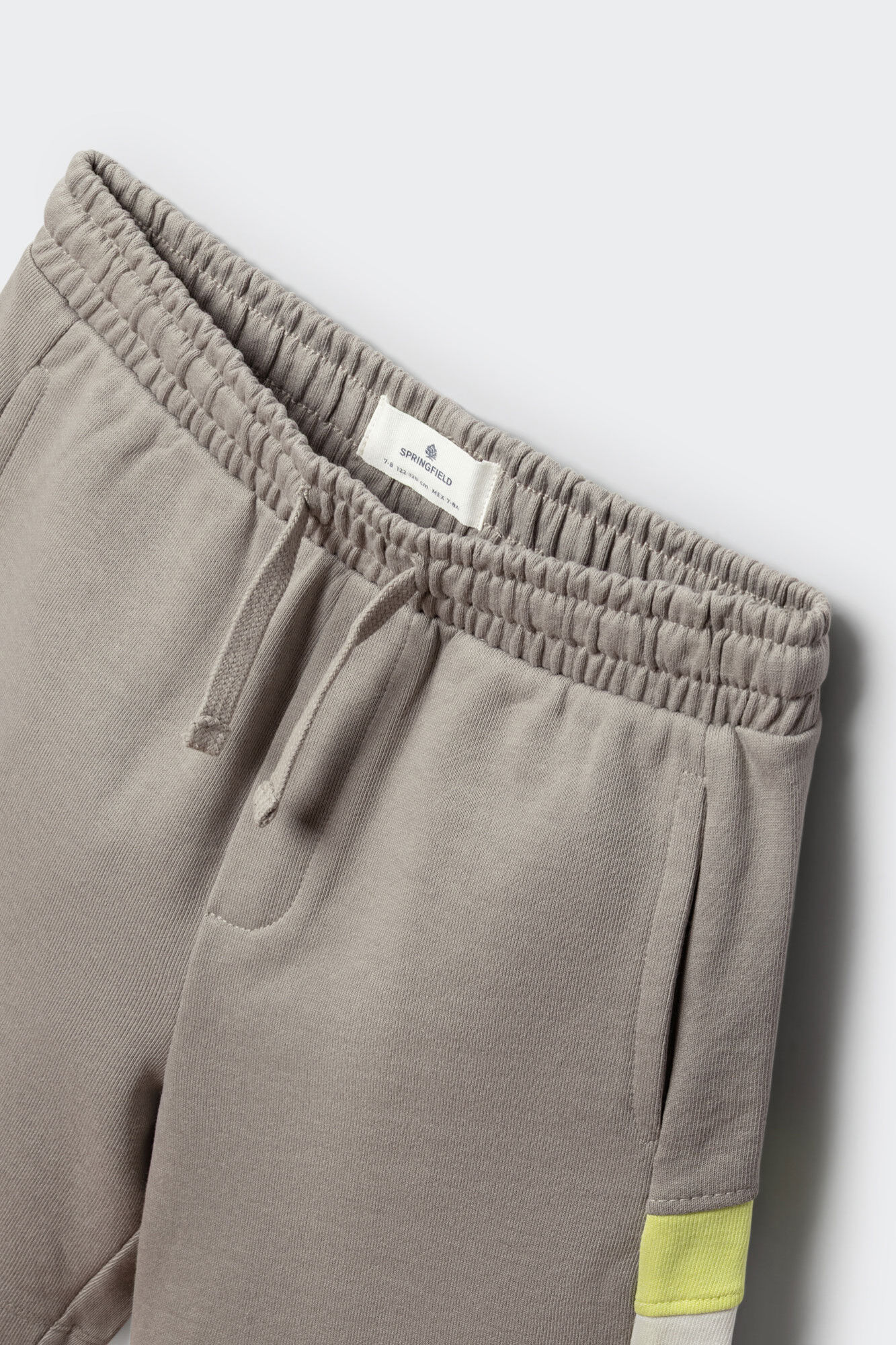 Springfield Kids Bermudas jogger de franjas para ni&ntilde;o gris