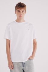 Springfield Camiseta básica cuello redondo natural