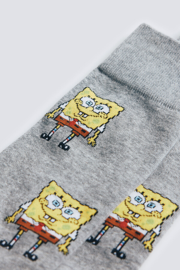 Springfield Calcetín Bob Esponja gris