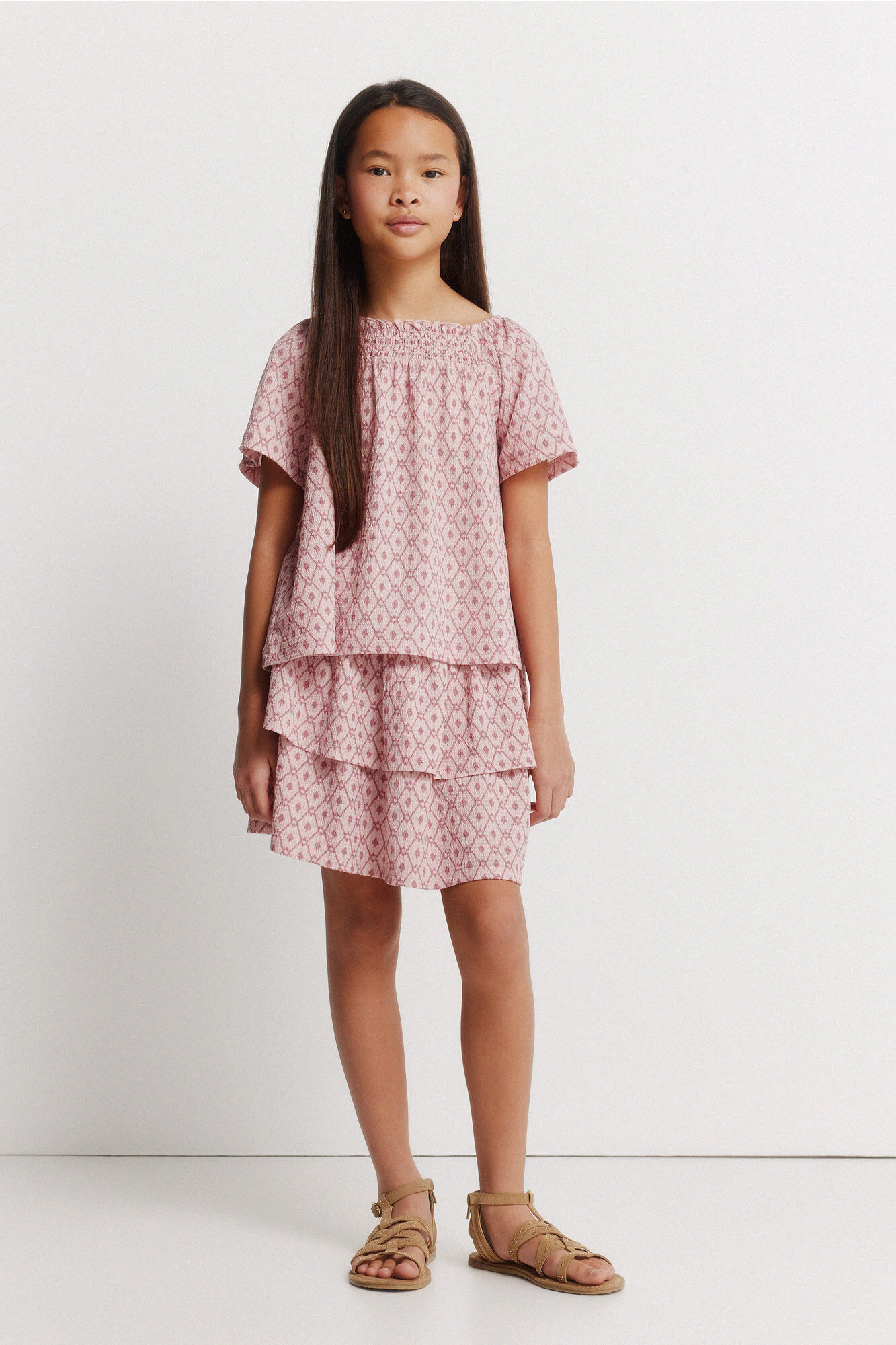 Springfield Kids Blusa ikat para ni&ntilde;a morado/lila