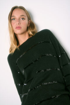 Springfield Suéter Boyfriend negro