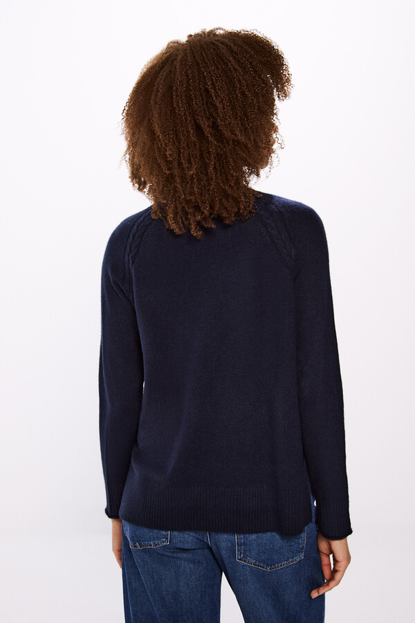 Springfield Suéter largo cuello perkins azul