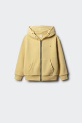 Springfield Kids Sudadera abierta con capucha niño amarillo