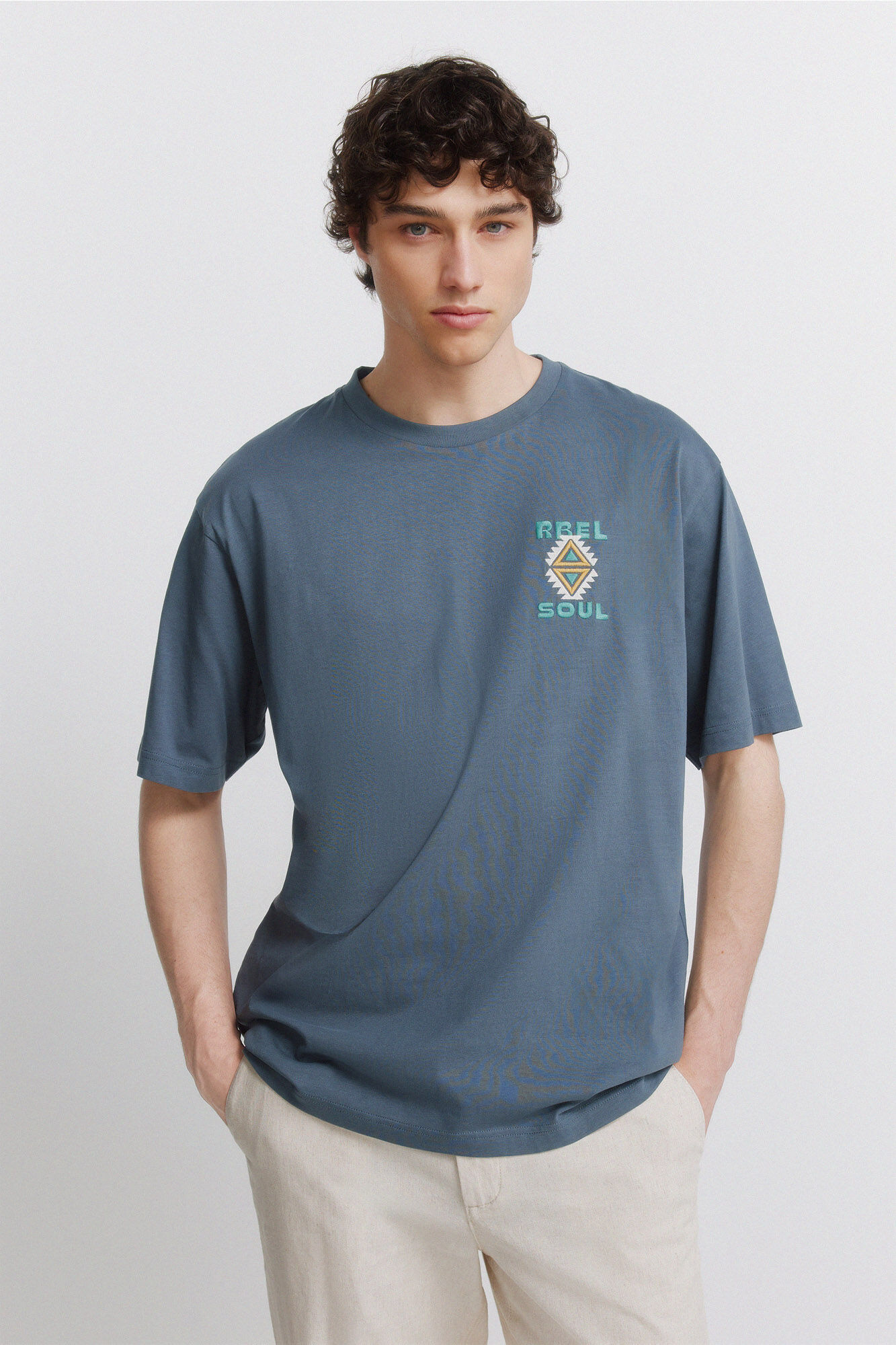 Springfield Playera Rbel nativa azul