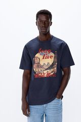 Springfield Playera wild west azul