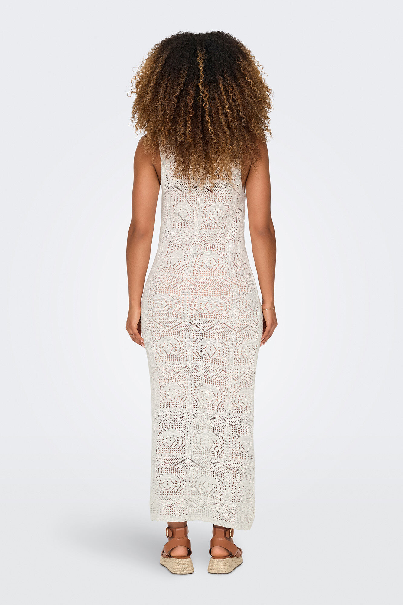 Only Vestido largo crochet