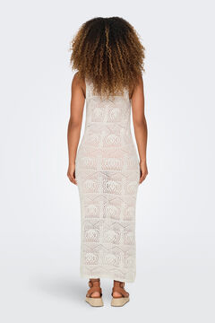 Springfield Vestido largo crochet natural