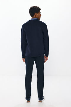Springfield Pantalón cargo confort slim fit marino