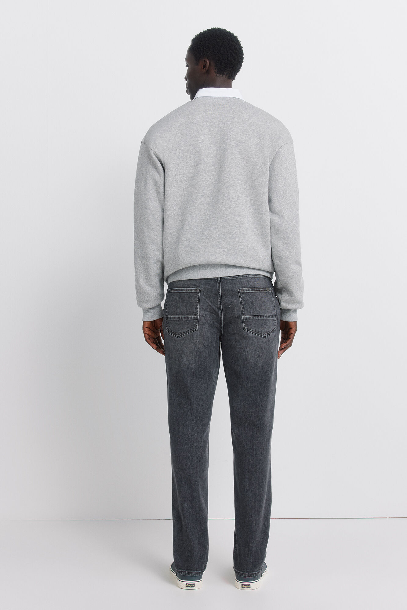 Springfield Jeans negro lavado slim fit gris