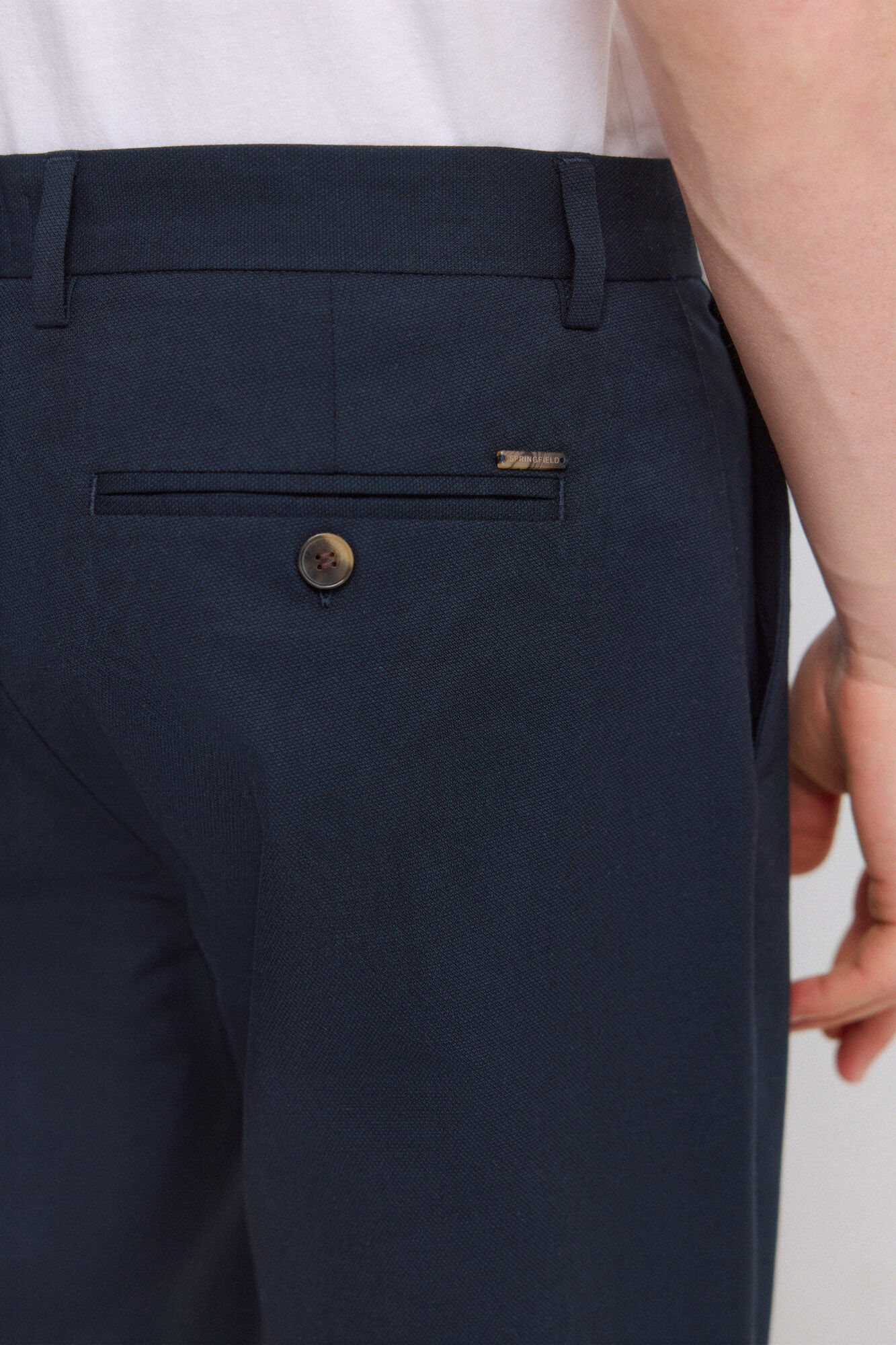 Springfield Pantal&oacute;n chino comfort fit azulado