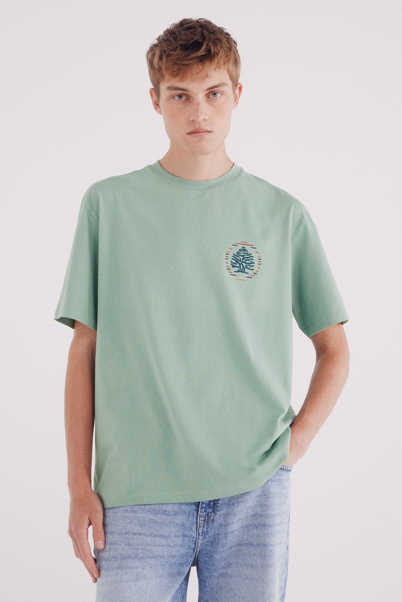 Springfield Playera &aacute;rbol &eacute;tnica verde