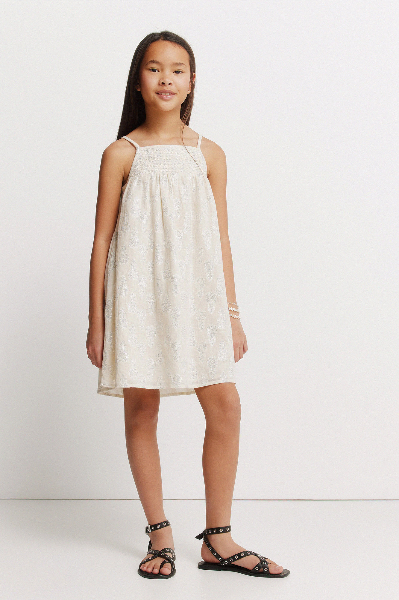 Springfield Kids Vestido para ni&ntilde;a de lurex estampado